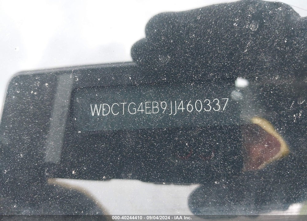 2018 MERCEDES-BENZ GLA 250 VIN: WDCTG4EB9JJ460337