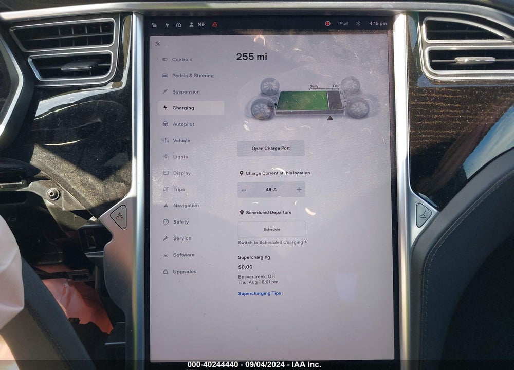 2017 TESLA MODEL S 100D/60D/75D/90D/P100D VIN: 5YJSA1E23HF187365