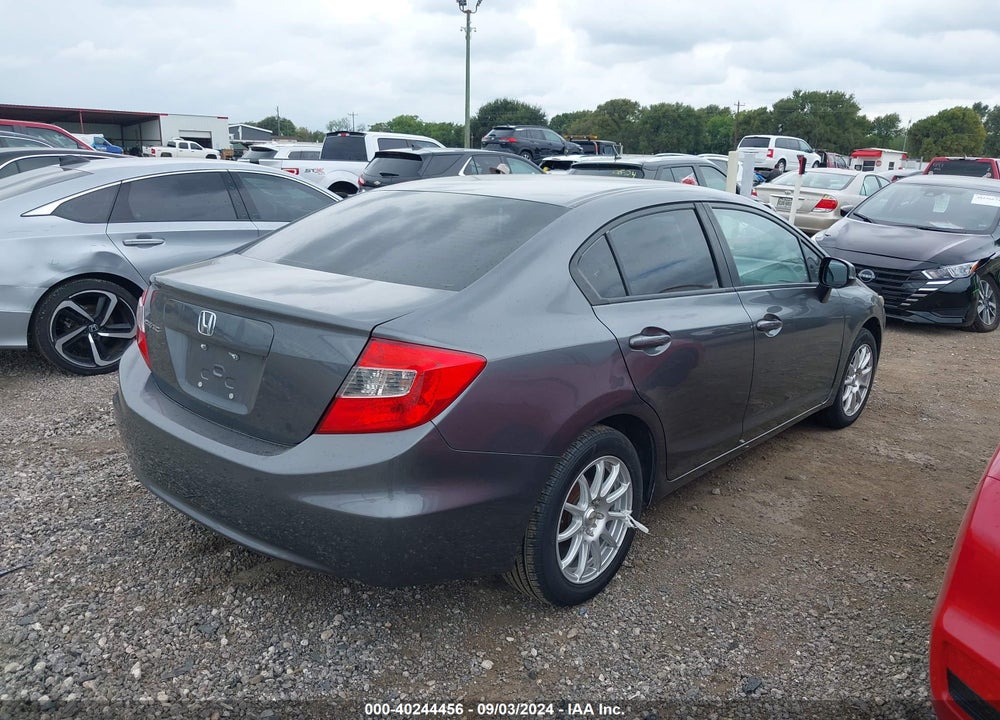 2012 HONDA CIVIC LX VIN: 19XFB2F50CE090412