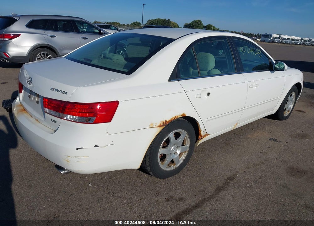 2006 HYUNDAI SONATA GLS V6/LX V6 VIN: 5NPEU46F76H071298