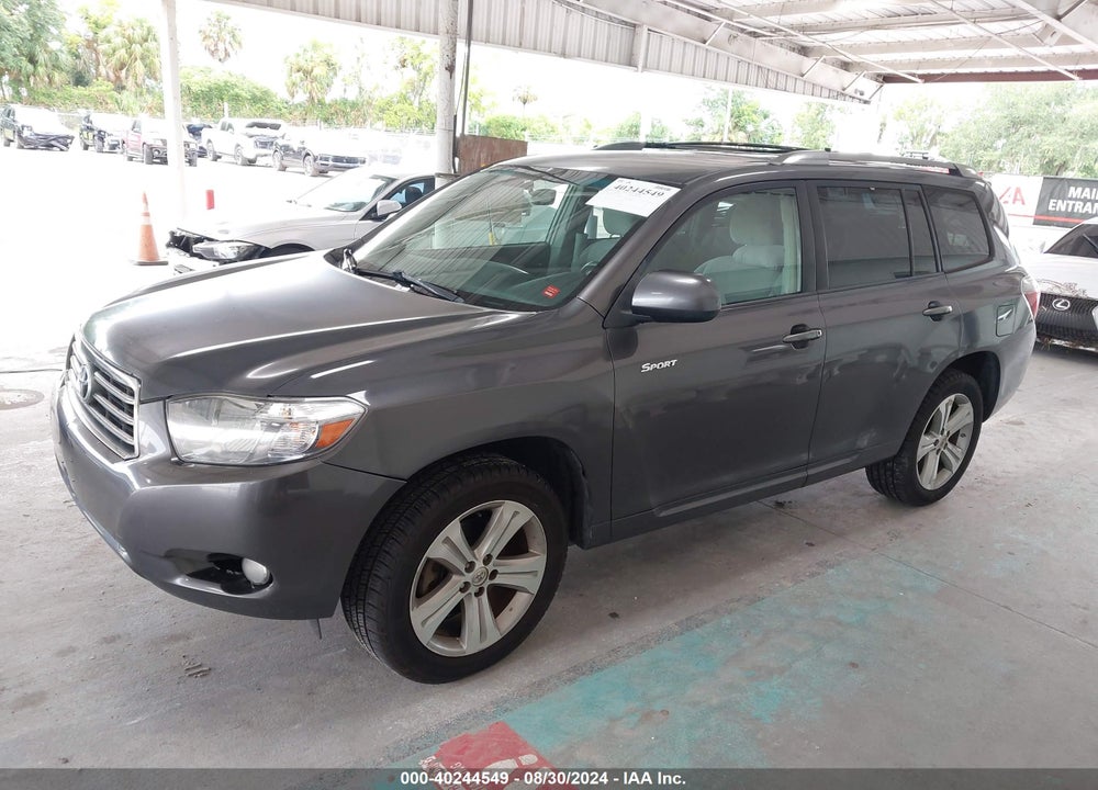 2008 TOYOTA HIGHLANDER SPORT VIN: JTEES43A382032433