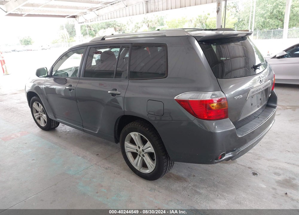 2008 TOYOTA HIGHLANDER SPORT VIN: JTEES43A382032433