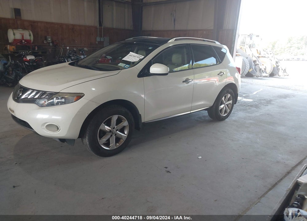 2010 NISSAN MURANO SL VIN: JN8AZ1MW3AW137726