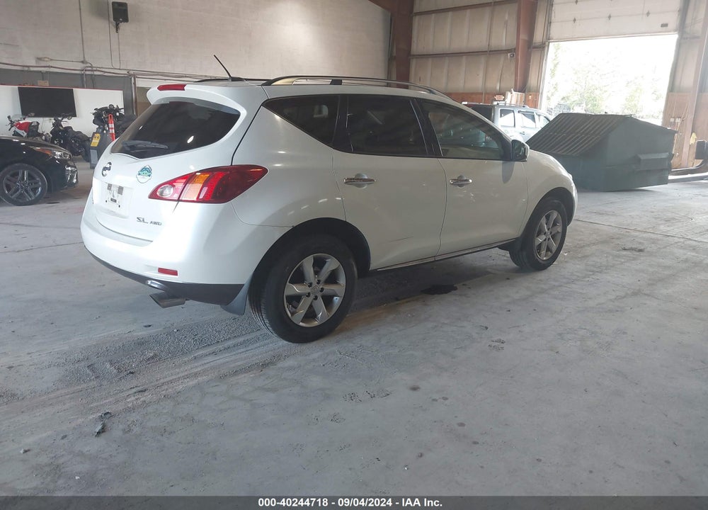 2010 NISSAN MURANO SL VIN: JN8AZ1MW3AW137726
