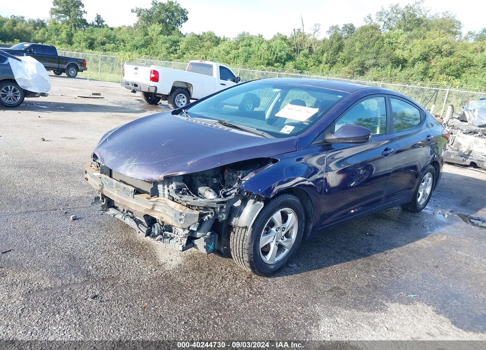 2014 HYUNDAI ELANTRA SE VIN: 5NPDH4AE1EH529463