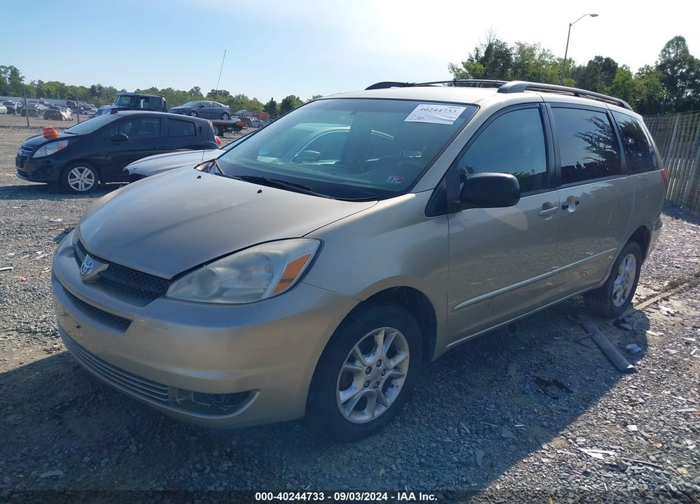 2005 TOYOTA SIENNA LE VIN: 5TDBA23C35S053626