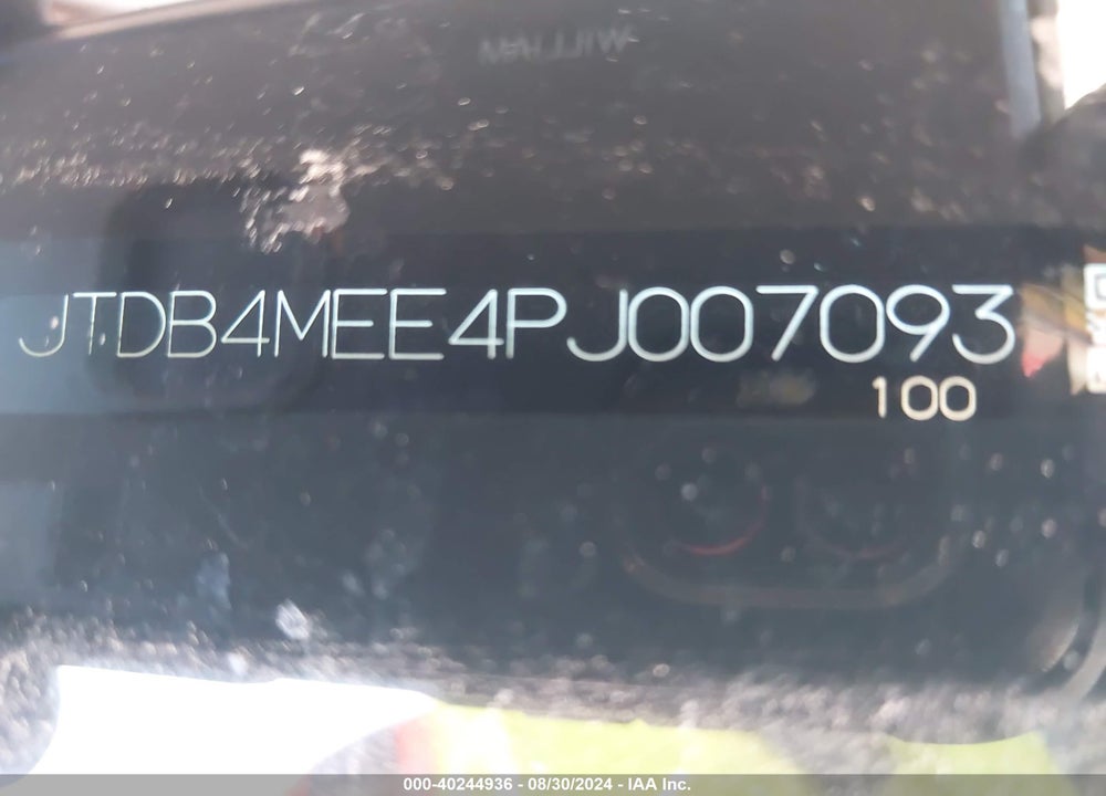 2023 TOYOTA COROLLA LE VIN: JTDB4MEE4PJ007093