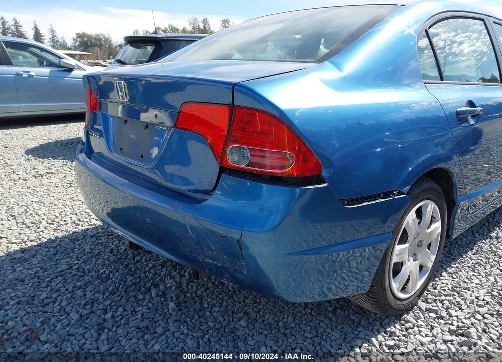 2006 HONDA CIVIC LX VIN: 1HGFA165X6L126682