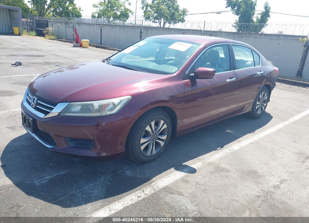2013 HONDA ACCORD LX VIN: 1HGCR2F30DA246564