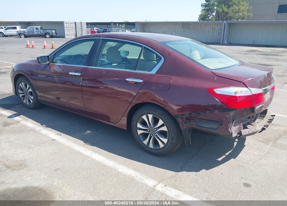 2013 HONDA ACCORD LX VIN: 1HGCR2F30DA246564
