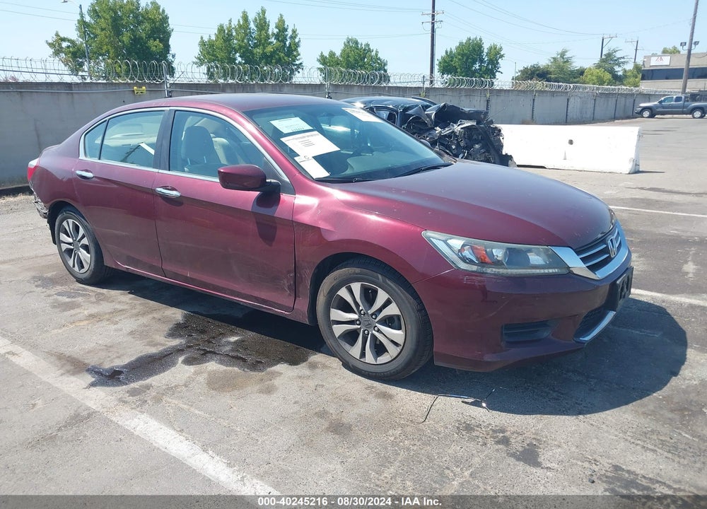 2013 HONDA ACCORD LX VIN: 1HGCR2F30DA246564