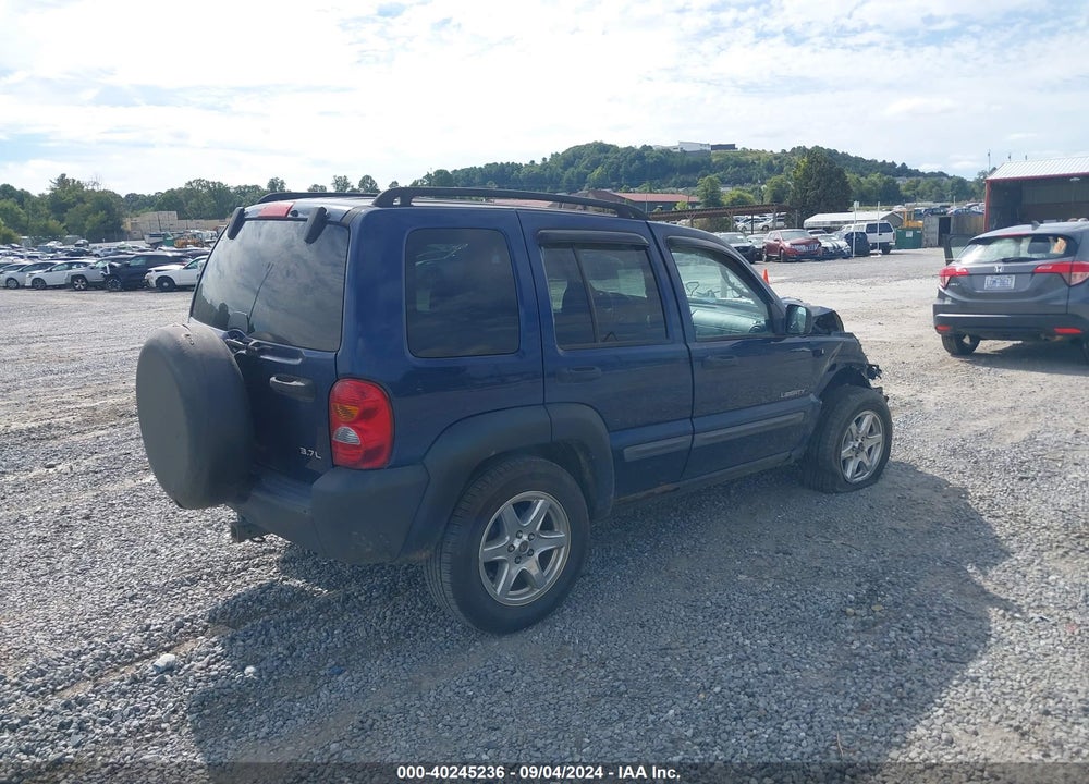 2004 JEEP LIBERTY SPORT VIN: 1J4GL48K34W115384