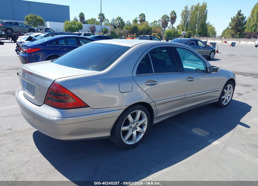 2003 MERCEDES-BENZ C 230 KOMPRESSOR SPORT VIN: WDBRF40J53F388834
