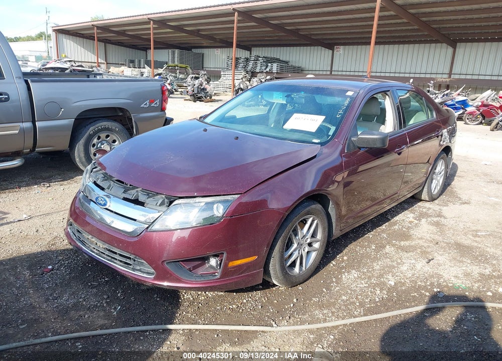 2012 FORD FUSION S VIN: 3FAHP0GA8CR225726