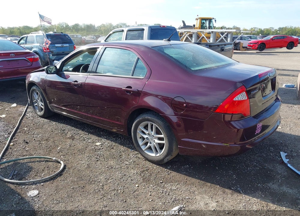 2012 FORD FUSION S VIN: 3FAHP0GA8CR225726