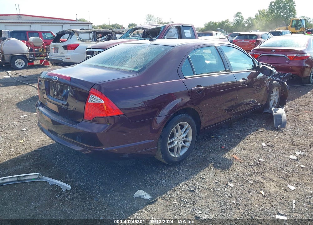2012 FORD FUSION S VIN: 3FAHP0GA8CR225726