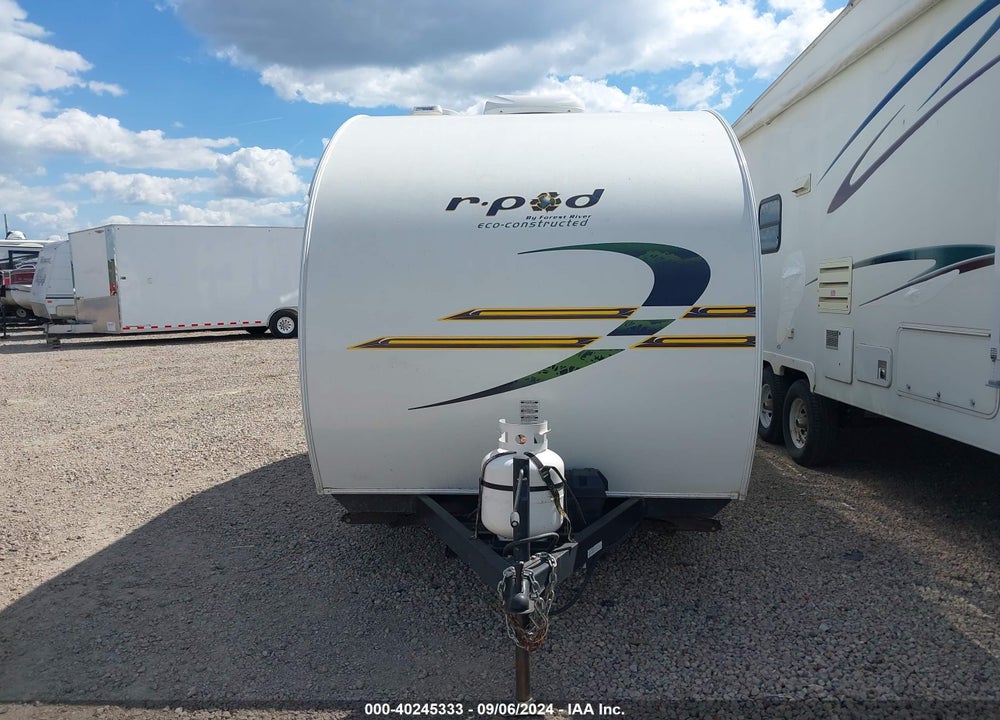 2012 FOREST RIVER R POD 177 BUMPER PULL TRAILER 15FT 1 SLD WHITE VIN: 4X4TRP716CL007798