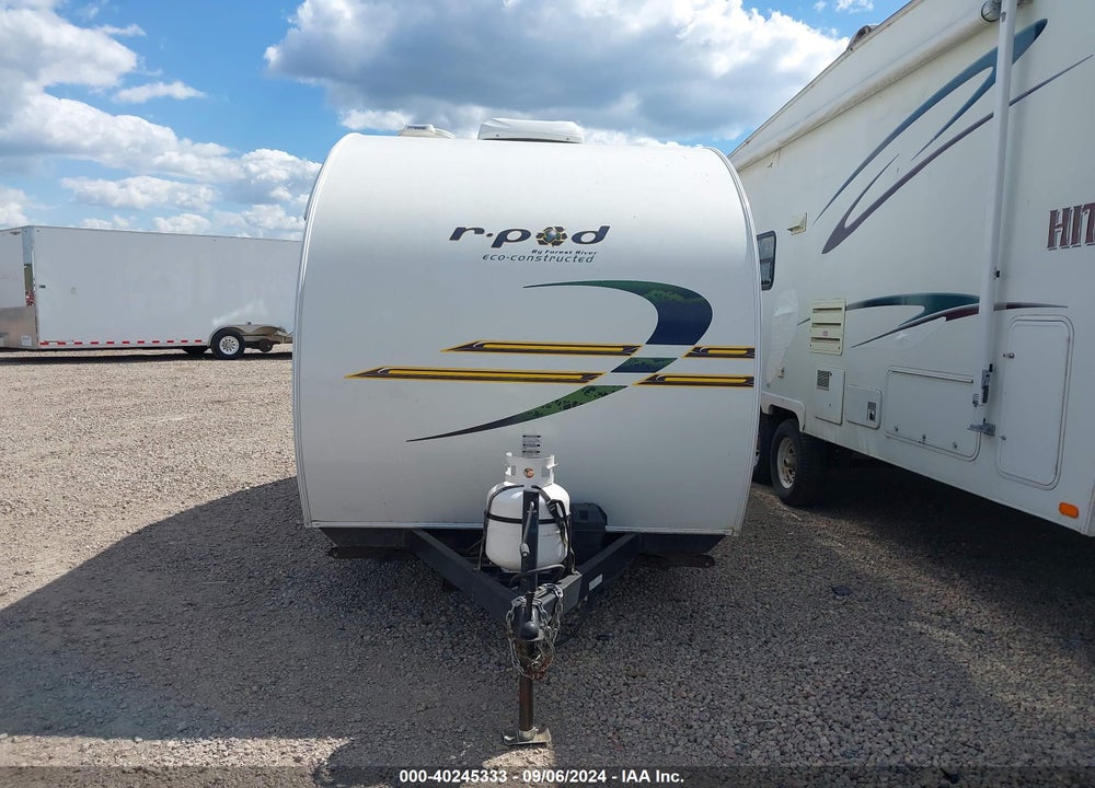 2012 FOREST RIVER R POD 177 BUMPER PULL TRAILER 15FT 1 SLD WHITE VIN: 4X4TRP716CL007798