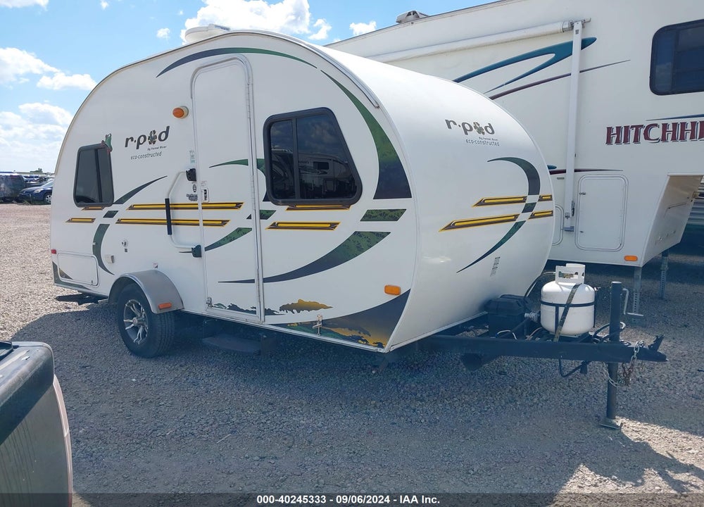 2012 FOREST RIVER R POD 177 BUMPER PULL TRAILER 15FT 1 SLD WHITE VIN: 4X4TRP716CL007798