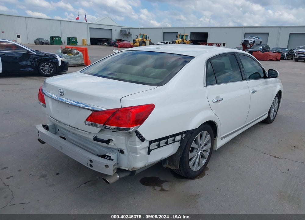 2011 TOYOTA AVALON LIMITED VIN: 4T1BK3DB2BU432225