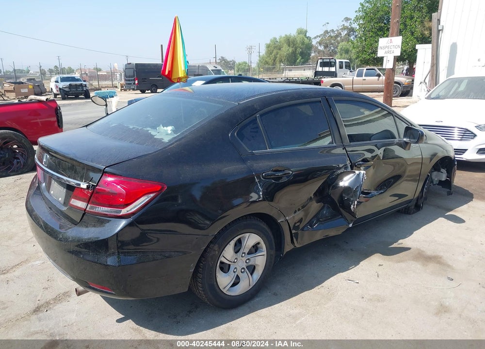 2014 HONDA CIVIC LX VIN: 19XFB2F53EE259700