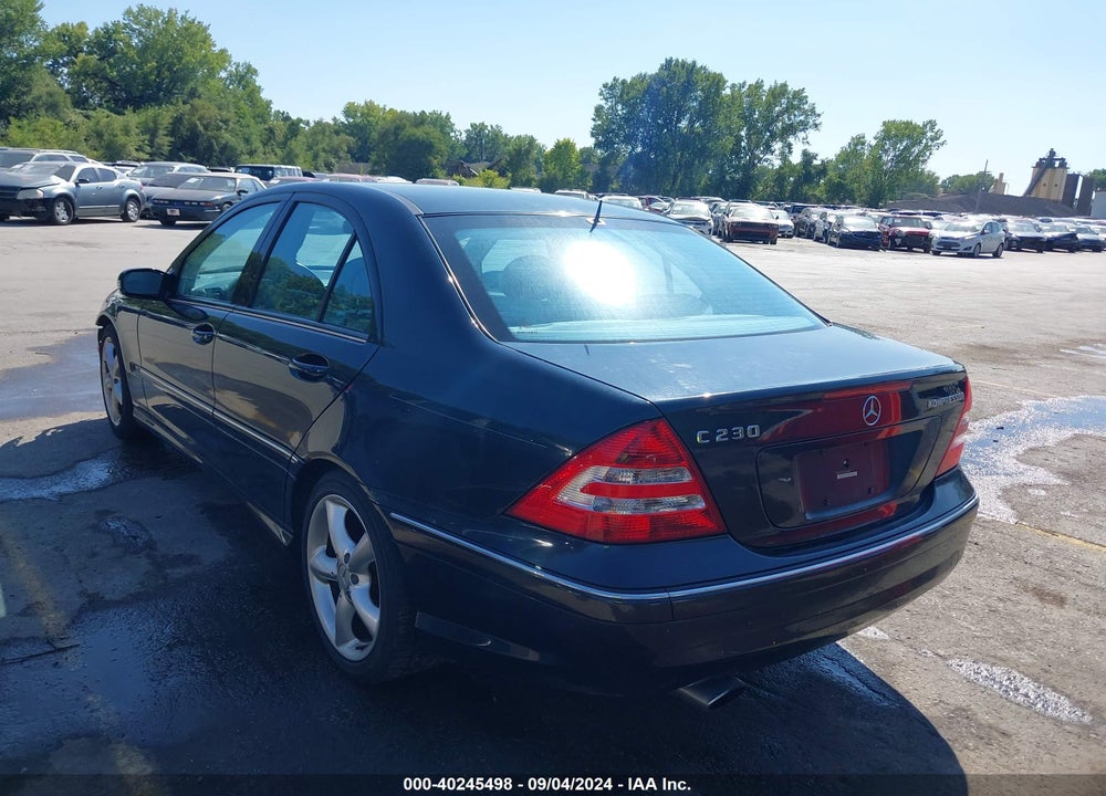2005 MERCEDES-BENZ C 230 KOMPRESSOR SPORT VIN: WDBRF40J05F664484