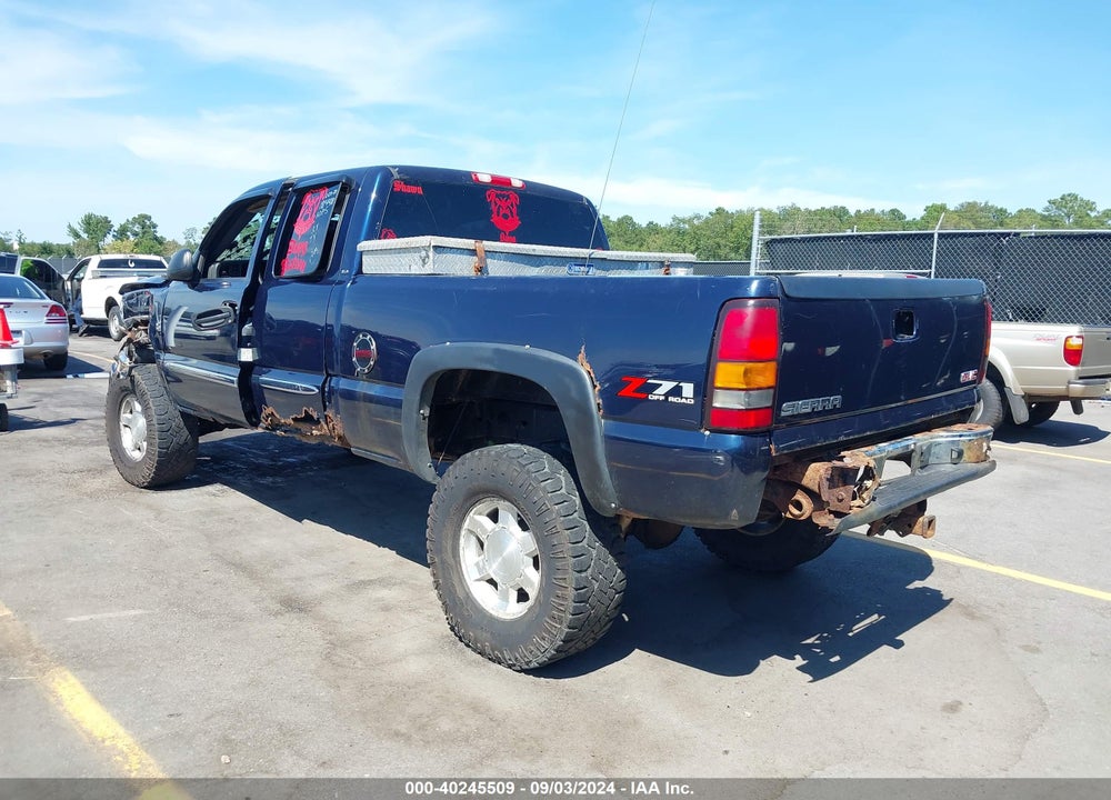 2005 GMC SIERRA 1500 SLE VIN: 2GTEK19B951160254