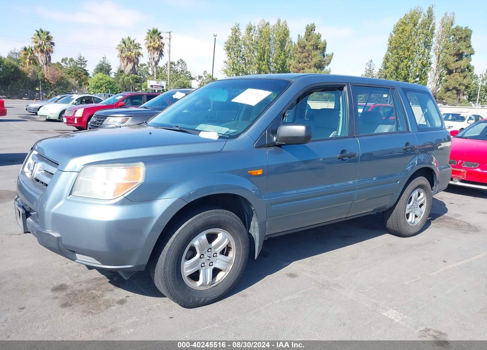 2006 HONDA PILOT LX VIN: 2HKYF18156H543022