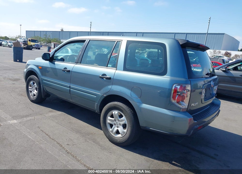 2006 HONDA PILOT LX VIN: 2HKYF18156H543022