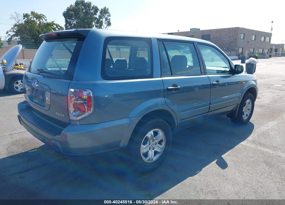 2006 HONDA PILOT LX VIN: 2HKYF18156H543022