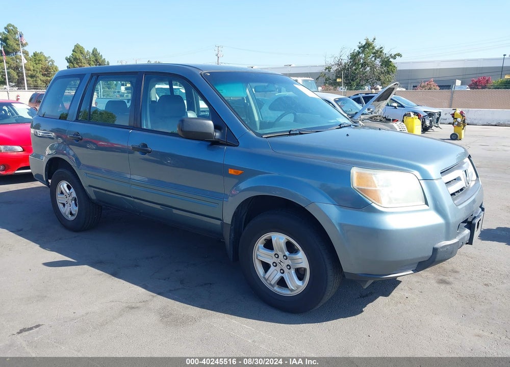 2006 HONDA PILOT LX VIN: 2HKYF18156H543022