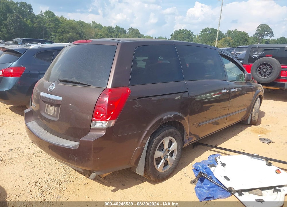 2007 NISSAN QUEST 3.5 VIN: 5N1BV28U37N134510