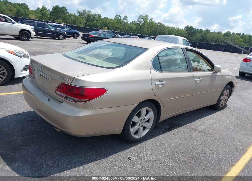 2005 LEXUS ES 330 VIN: JTHBA30G455109509