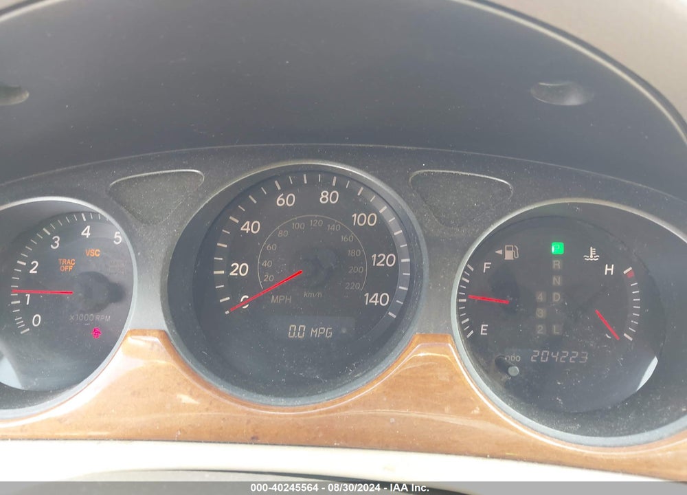 2005 LEXUS ES 330 VIN: JTHBA30G455109509