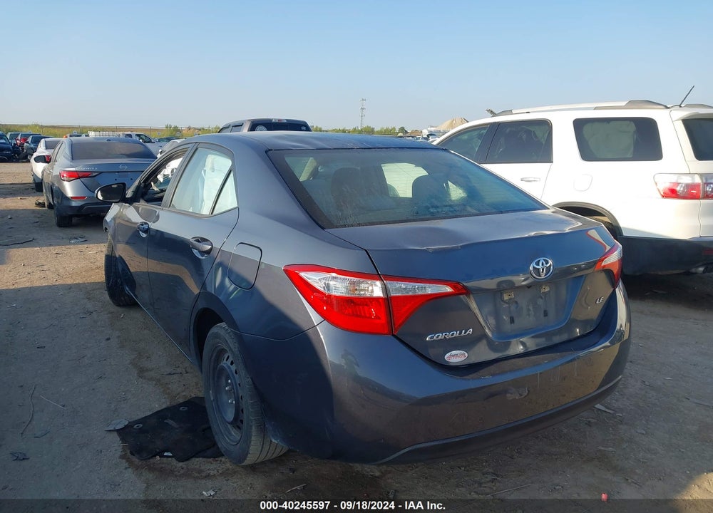 2016 TOYOTA COROLLA LE VIN: 5YFBURHE1GP554634