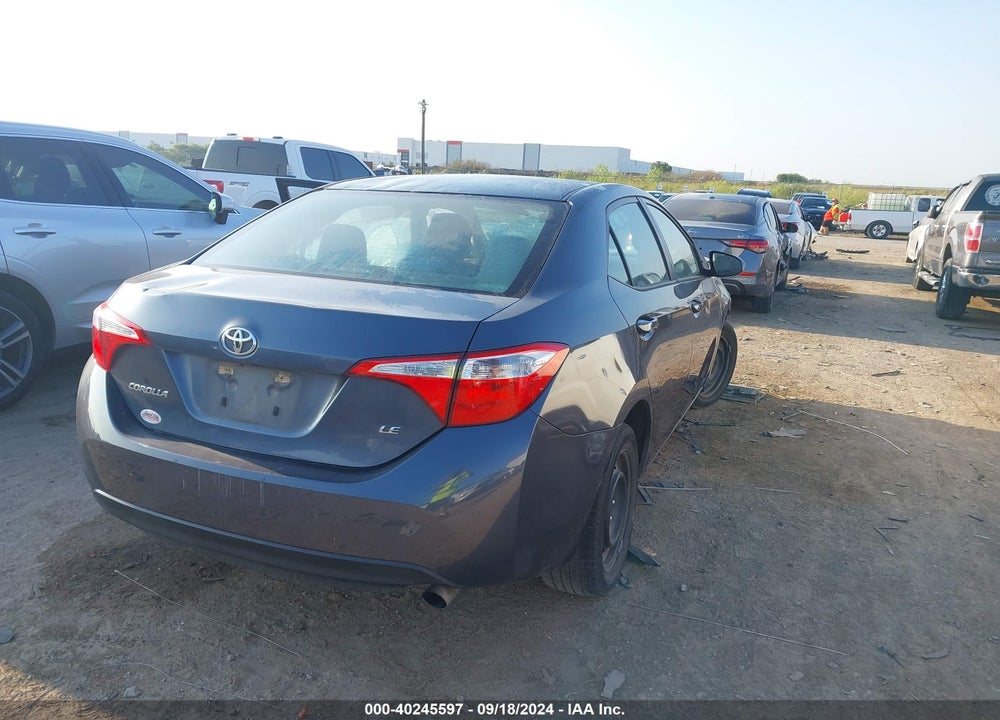 2016 TOYOTA COROLLA LE VIN: 5YFBURHE1GP554634