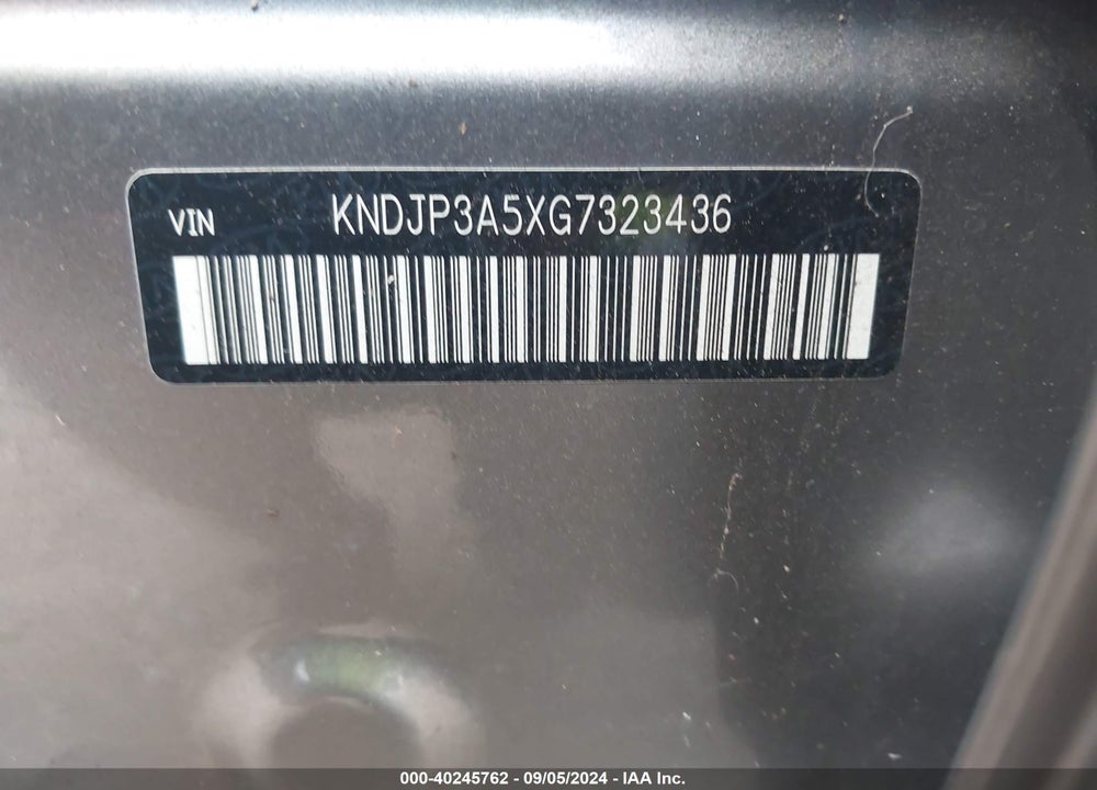 2016 KIA SOUL VIN: KNDJP3A5XG7323436