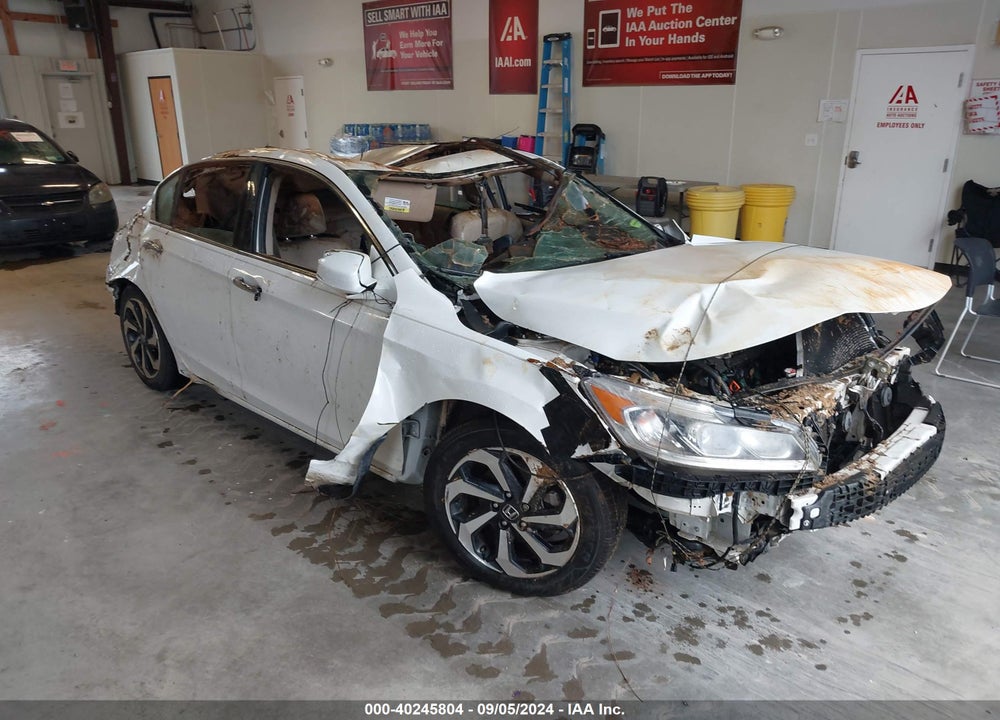 2016 HONDA ACCORD EX-L V-6 VIN: 1HGCR3F05GA000092