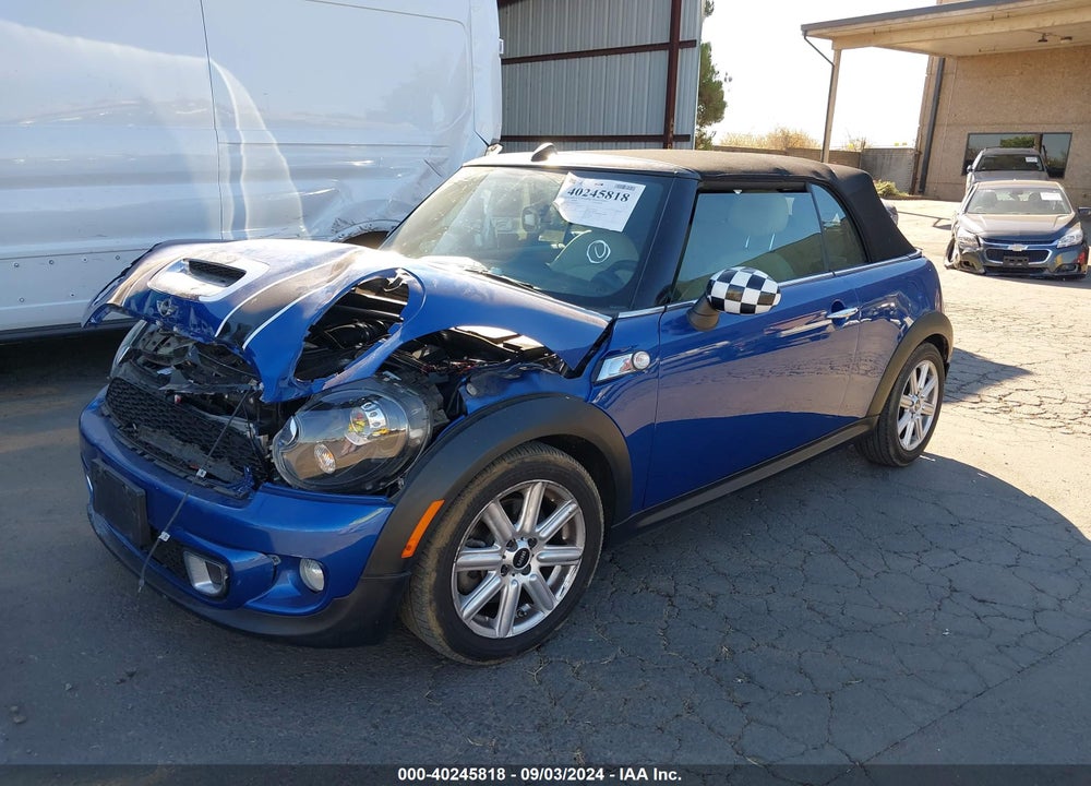 2014 MINI CONVERTIBLE COOPER S VIN: WMWZP3C5XET706519