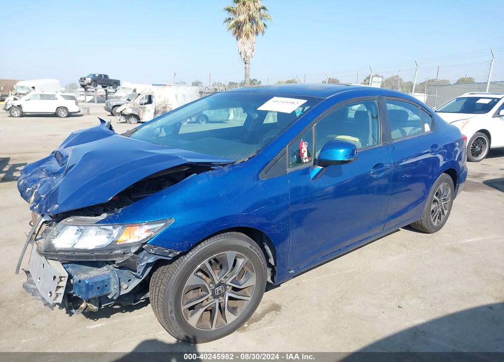 2013 HONDA CIVIC EX VIN: 19XFB2F8XDE273439