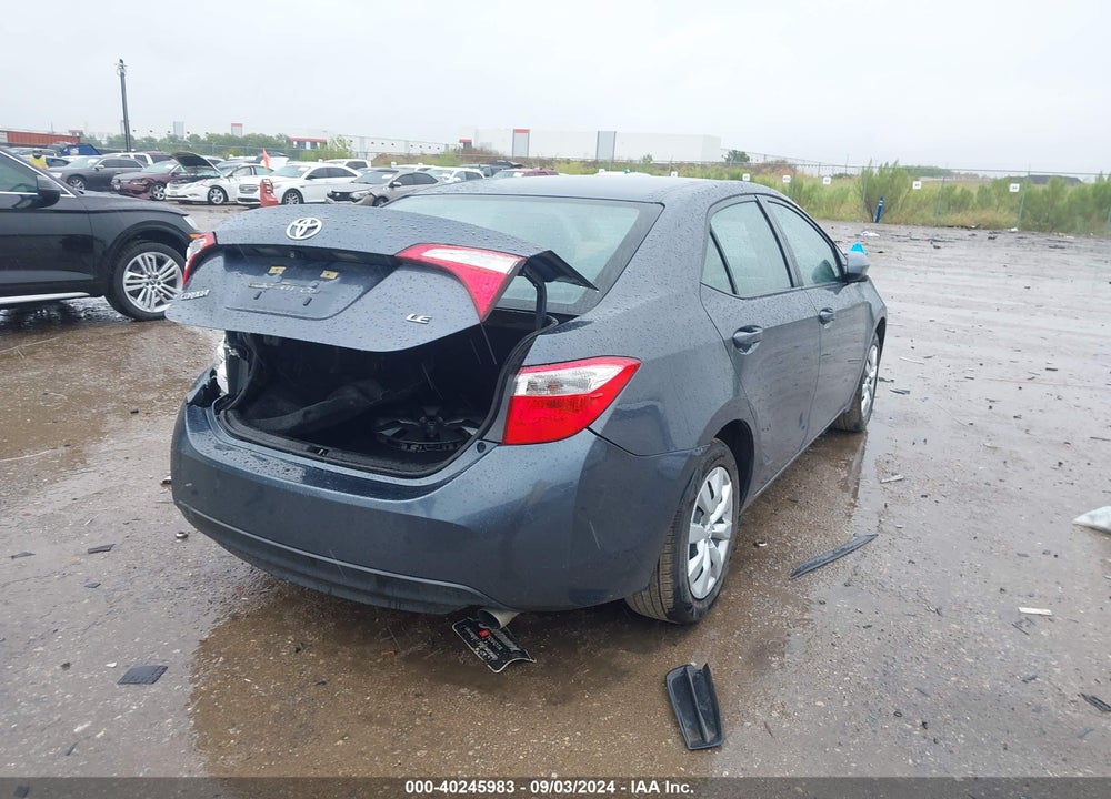 2015 TOYOTA COROLLA LE VIN: 5YFBURHE4FP245903