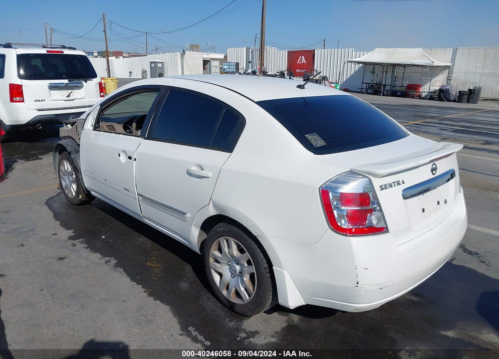 2012 NISSAN SENTRA 2.0 S VIN: 3N1AB6AP2CL780350