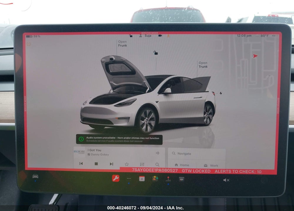 2023 TESLA MODEL Y VIN: 7SAYGDEE1PA080527