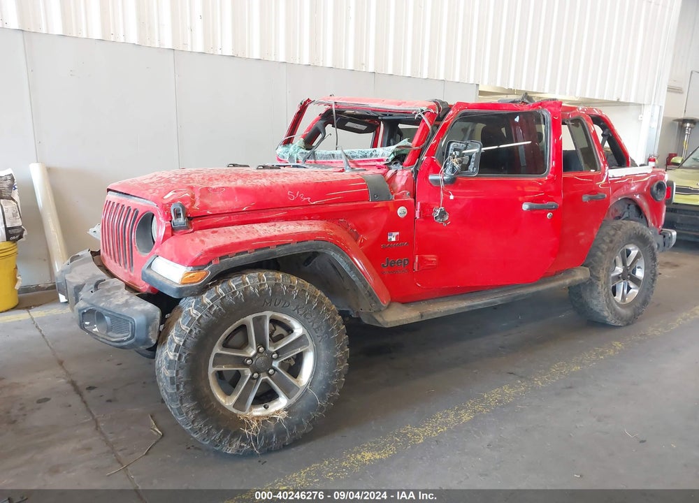 2018 JEEP WRANGLER UNLIMITED SAHARA VIN: 1C4HJXEG8JW233489
