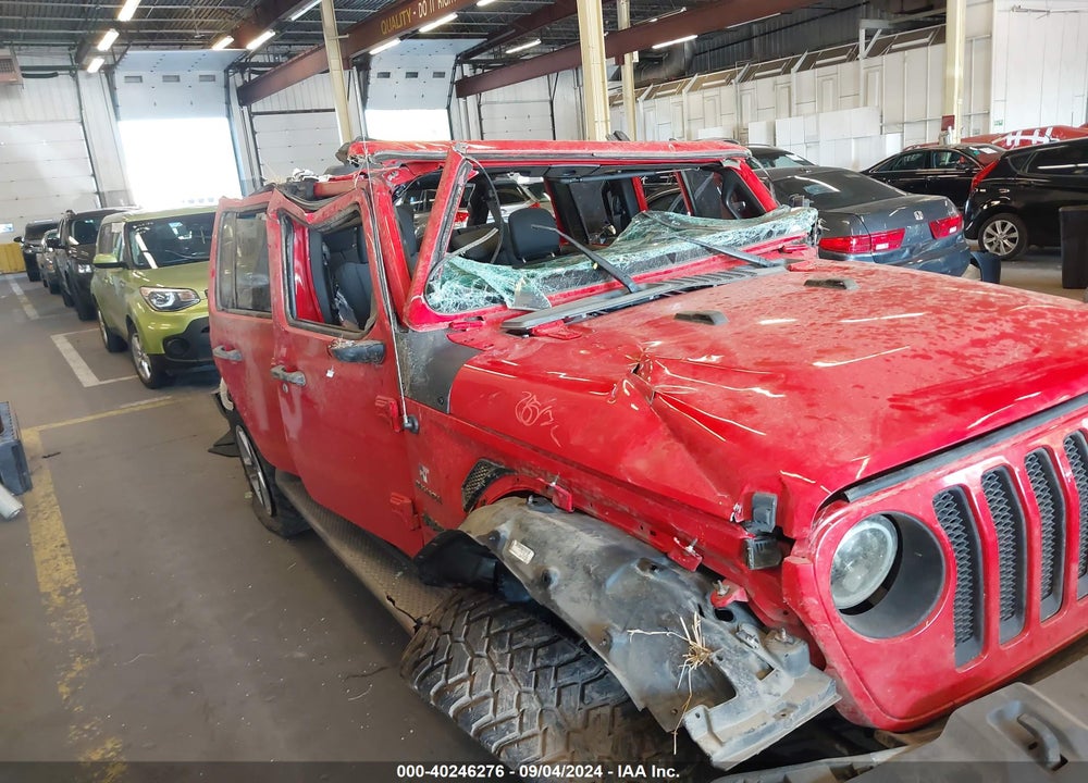 2018 JEEP WRANGLER UNLIMITED SAHARA VIN: 1C4HJXEG8JW233489