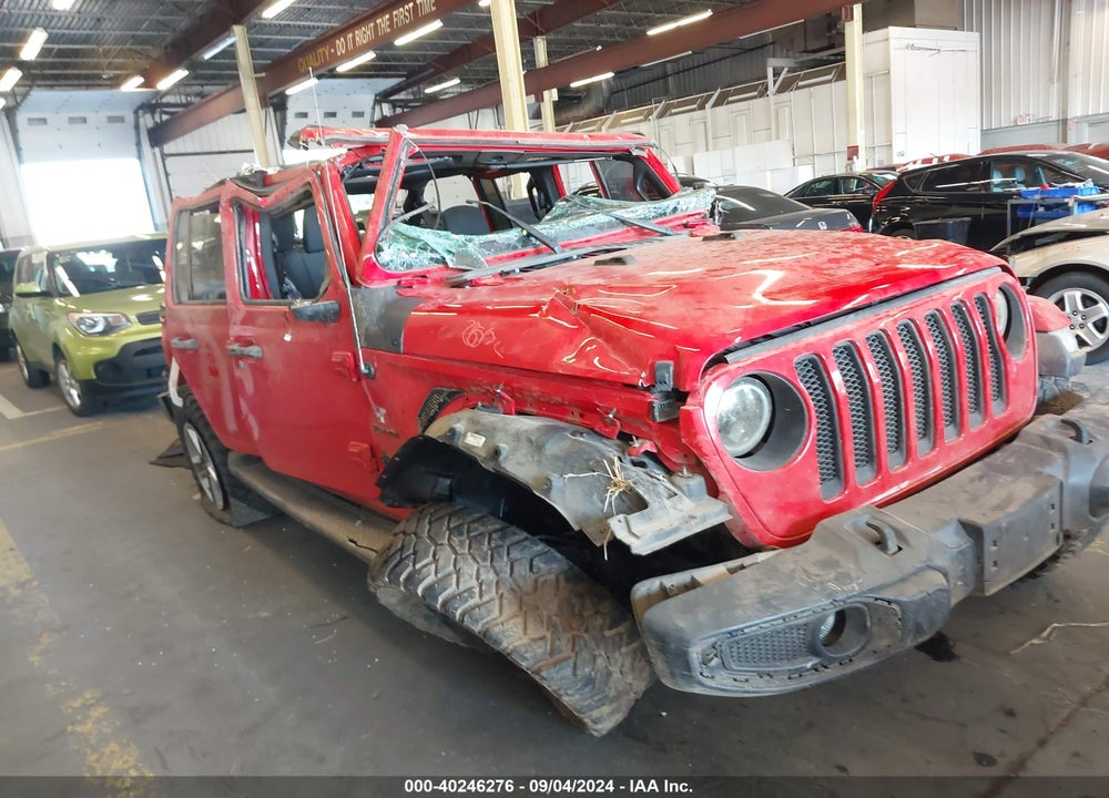 2018 JEEP WRANGLER UNLIMITED SAHARA VIN: 1C4HJXEG8JW233489