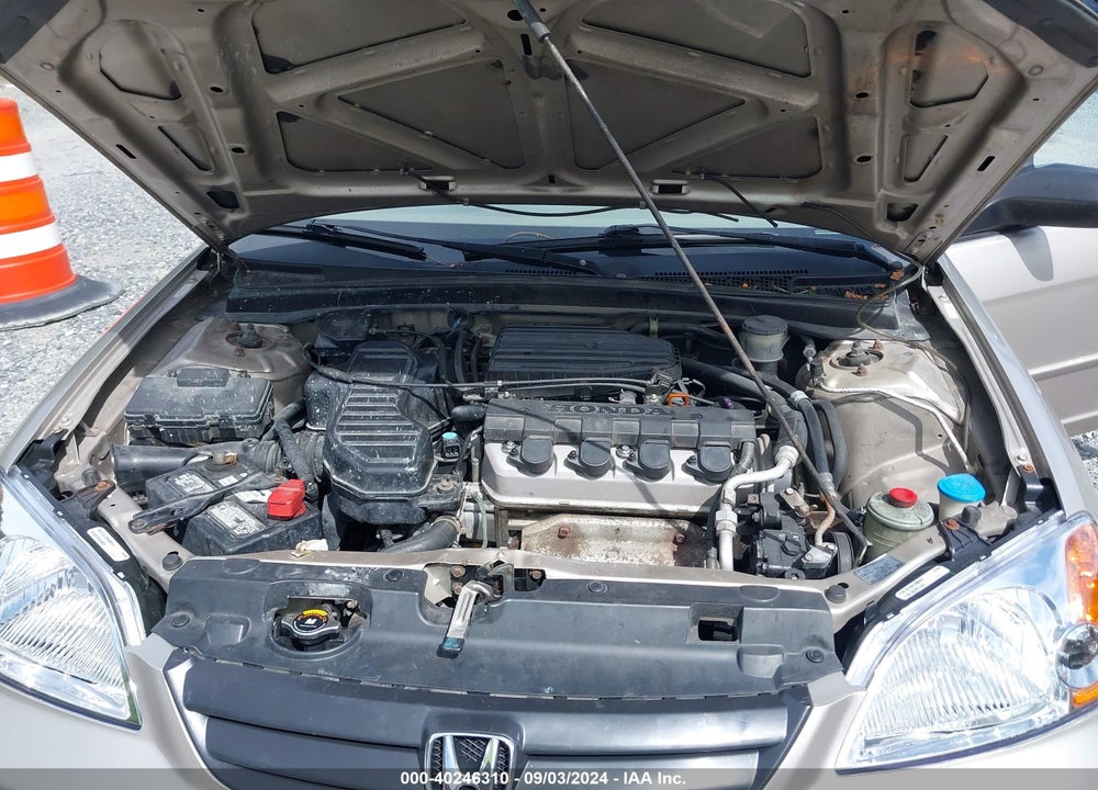 2002 HONDA CIVIC LX VIN: 1HGES16572L066380