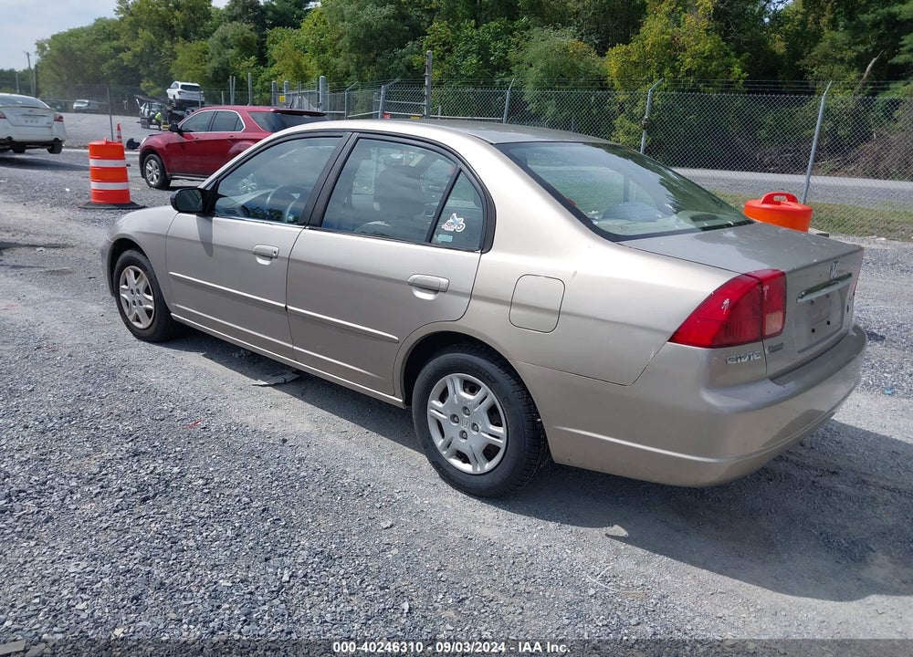2002 HONDA CIVIC LX VIN: 1HGES16572L066380