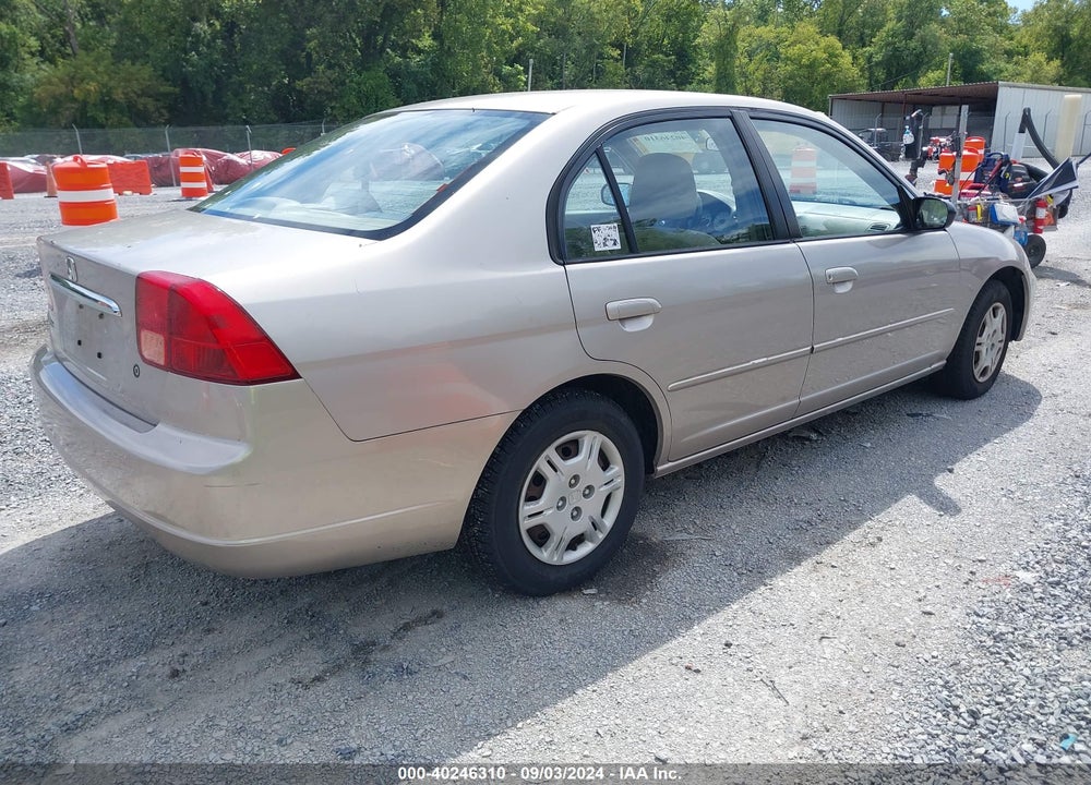 2002 HONDA CIVIC LX VIN: 1HGES16572L066380