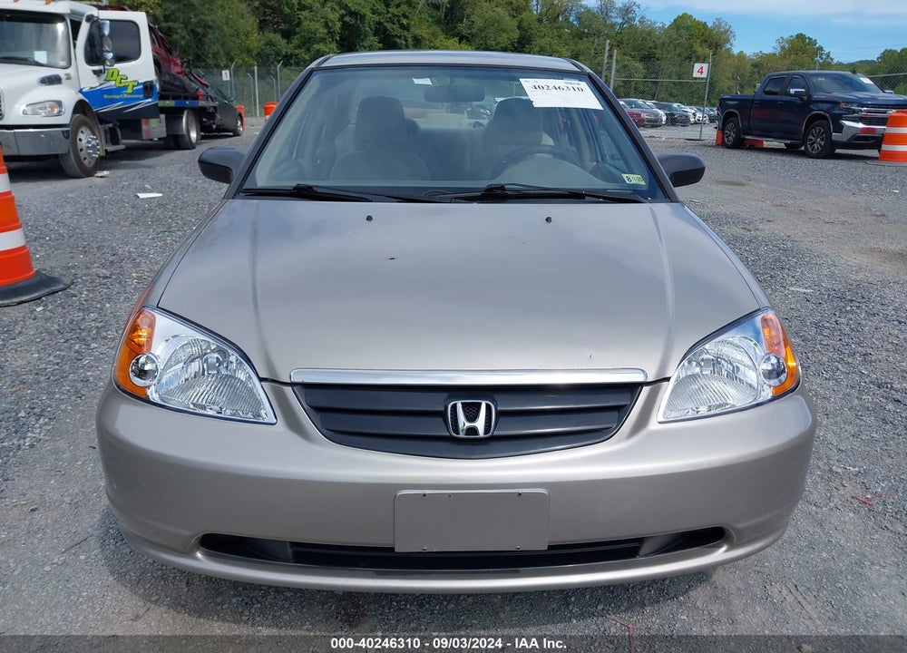 2002 HONDA CIVIC LX VIN: 1HGES16572L066380